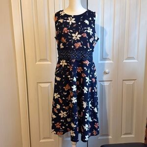 Floral Navy Dress